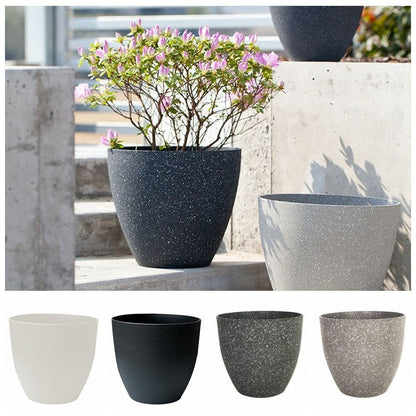 Frosted Stone Flower Pots - Durable European Style Planters