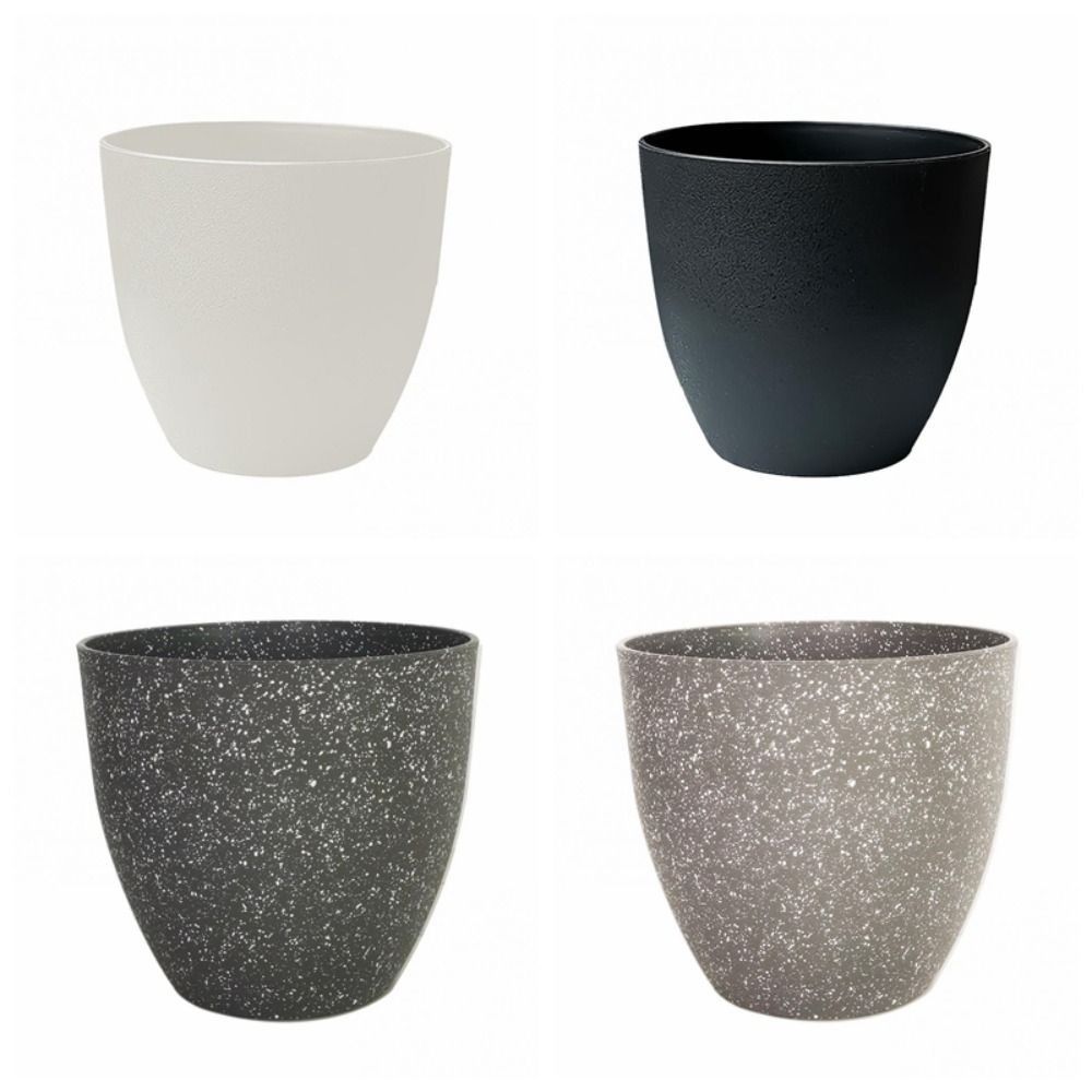 Frosted Stone Flower Pots - Durable European Style Planters